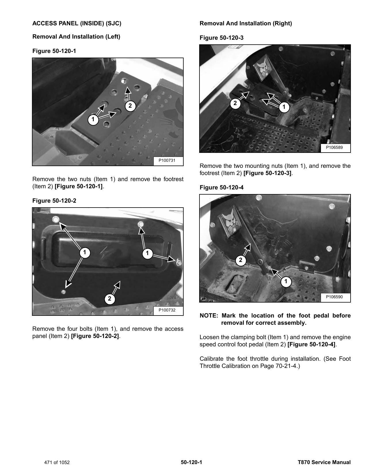 Bobcat T870 Compact Track Loader Service Manual | 2018-2022 - sample page 5