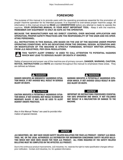 JLG 12SP 15SP Aerial Work Platform Service Manual | 1999-2018 - sample page 5