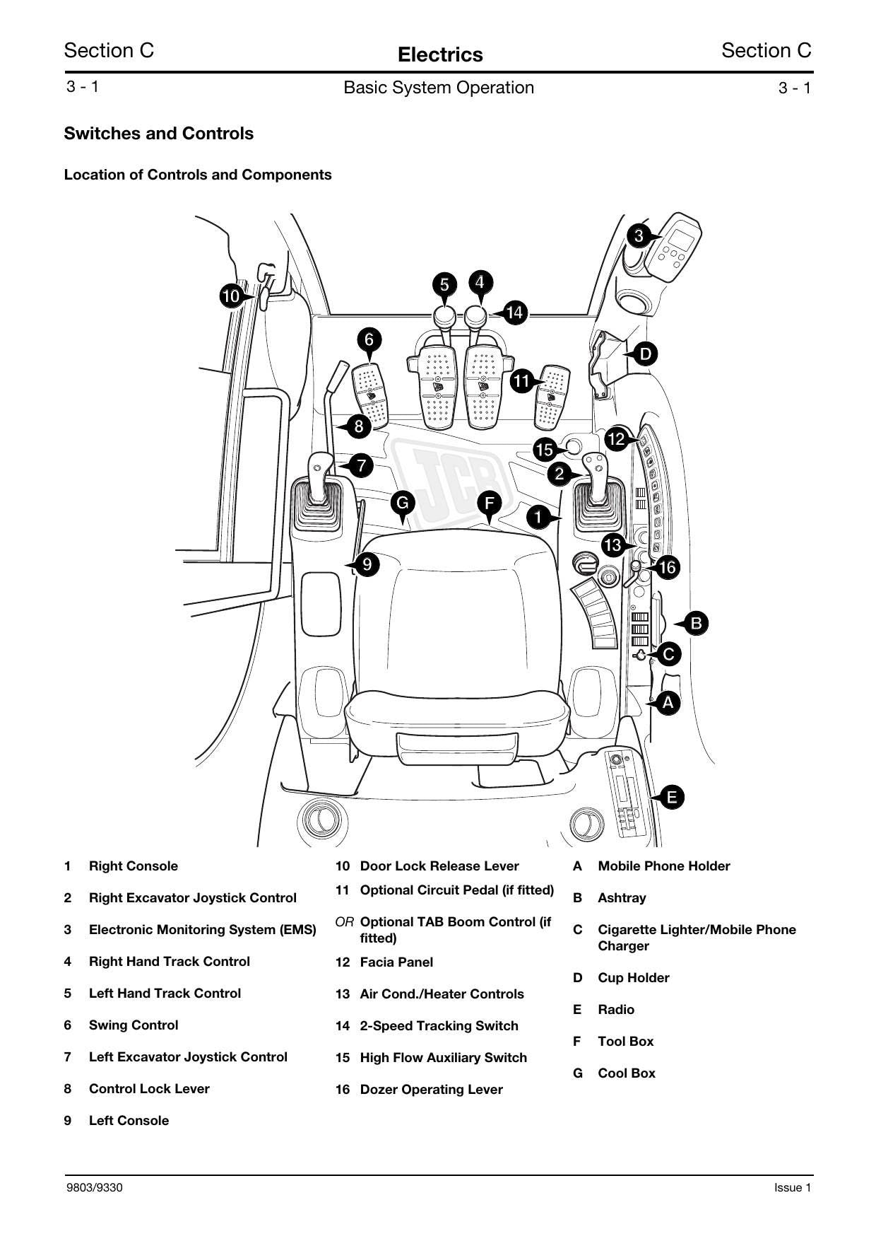 JCB 8080 Midi Excavator Service Manual | 1995-1999 - sample page 3
