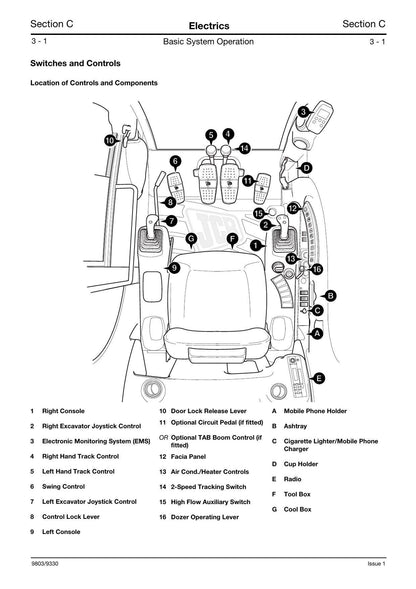 JCB 8080 Midi Excavator Service Manual | 1995-1999 - sample page 3
