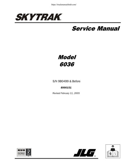JLG SkyTrak 6036 Telehandler Service Manual | 1997-2005 - sample page 1