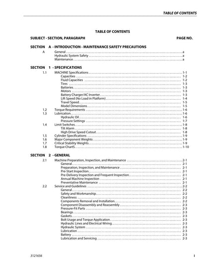JLG 1930ES 2032ES 2632ES 2646ES 3246ES Scissor Lift Service Manual | 2014-2018 - sample page 5