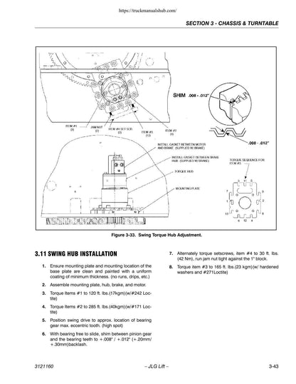 JLG 740A 740AJ Boom Lift Service Manual | 2002-2013 - sample page 3