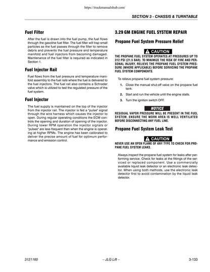 JLG 740A 740AJ Boom Lift Service Manual | 2002-2013 - sample page 7