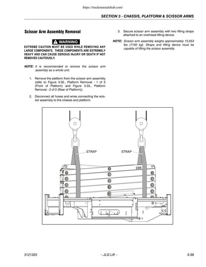 JLG 80SL Scissor Lift Service Manual | 2007-2011 - sample page 3