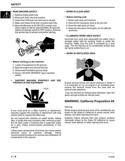 John Deere Sabre 1438 1542 1642 1646 Lawn Tractor Service Manual | 1998-2002 - sample page 9