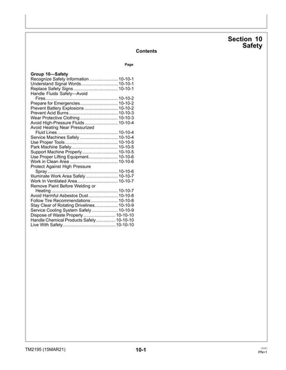 John Deere Gator HPX 4X2 4X4 Gas Diesel UTV Service Manual | 2014-2021 - sample page 5