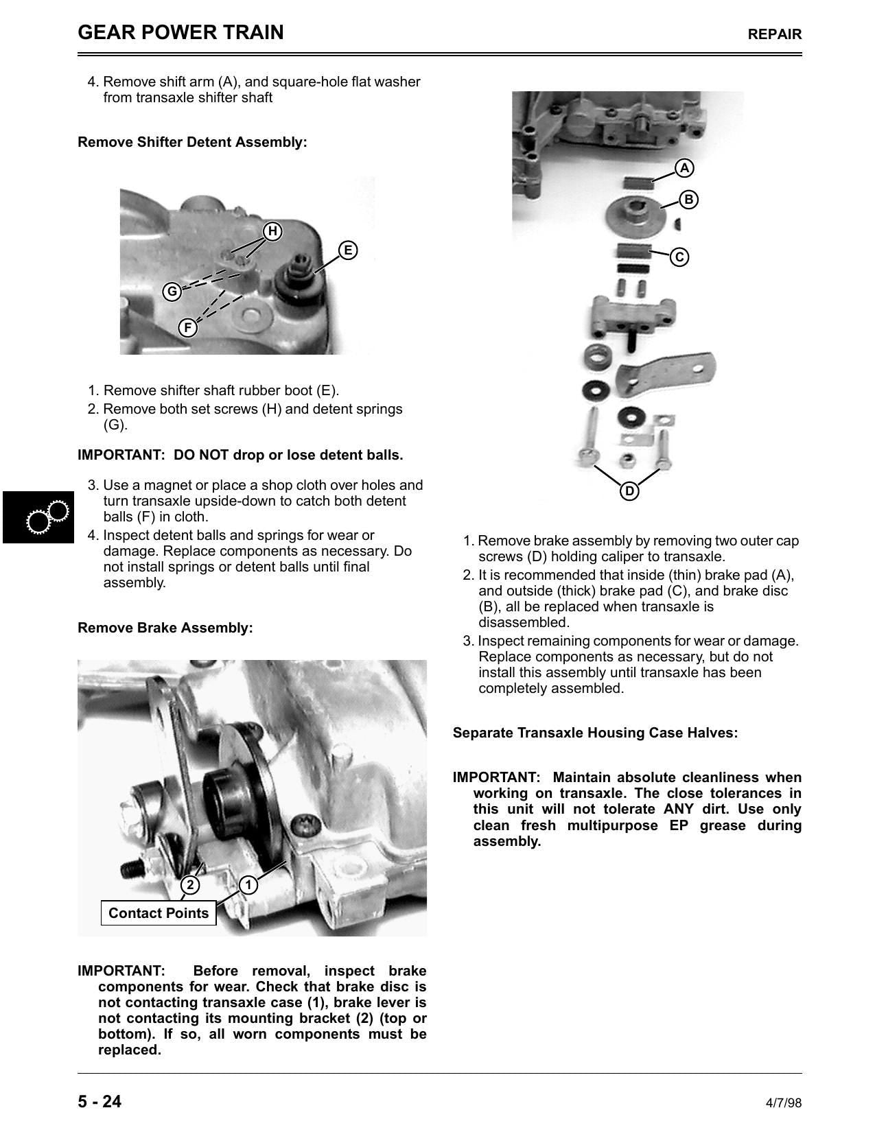 John Deere Sabre 1438 1542 1642 1646 Lawn Tractor Service Manual | 1998-2002 - sample page 5