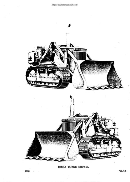 Komatsu D55S-3 Dozer Shovel Service Manual | 2008-2012 - sample page 5