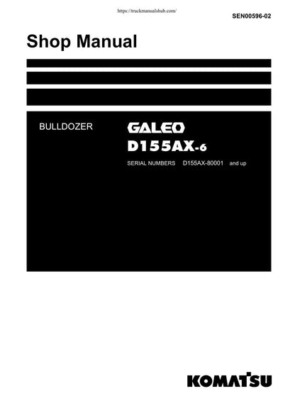 Komatsu Galeo D155AX-6 Bulldozer Service Manual | 2006-2010 - sample page 1