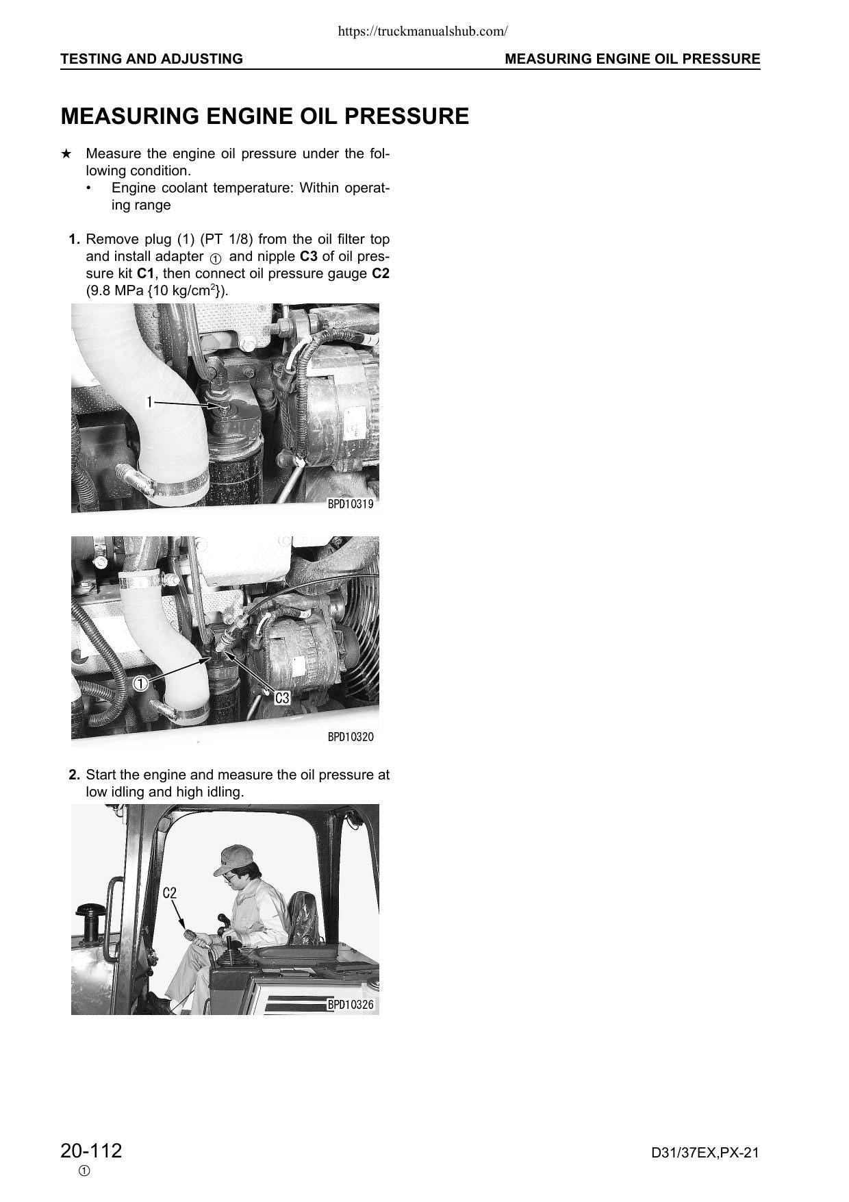 Komatsu D31EX D31PX D37EX D37PX-21 Dozer Service Manual | 2004-2008 - sample page 4