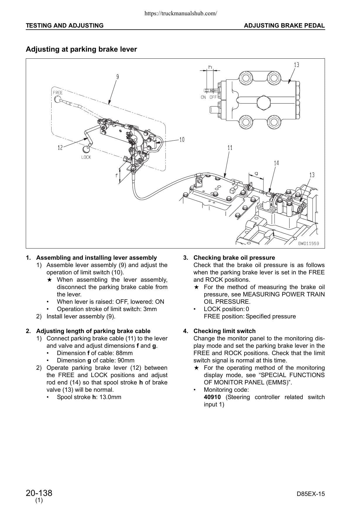 Komatsu D85EX-15 D85PX-15 Dozer Service Manual | 2004-2008 - sample page 2