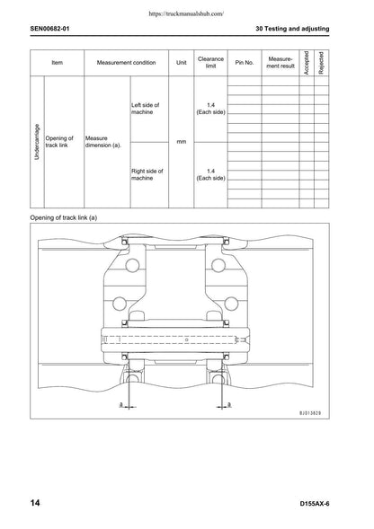 Komatsu Galeo D155AX-6 Bulldozer Service Manual | 2006-2010 - sample page 3