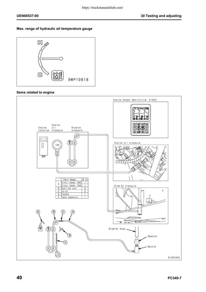 Komatsu Galeo PC340LC-7 PC340NLC-7 Excavator Service Manual | 2006-2010 - sample page 3