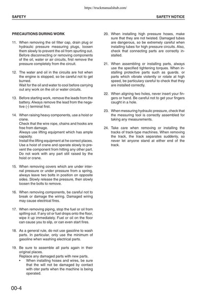 Komatsu PC340 PC340LC PC340NLC-6K Excavator Service Manual - sample page 6