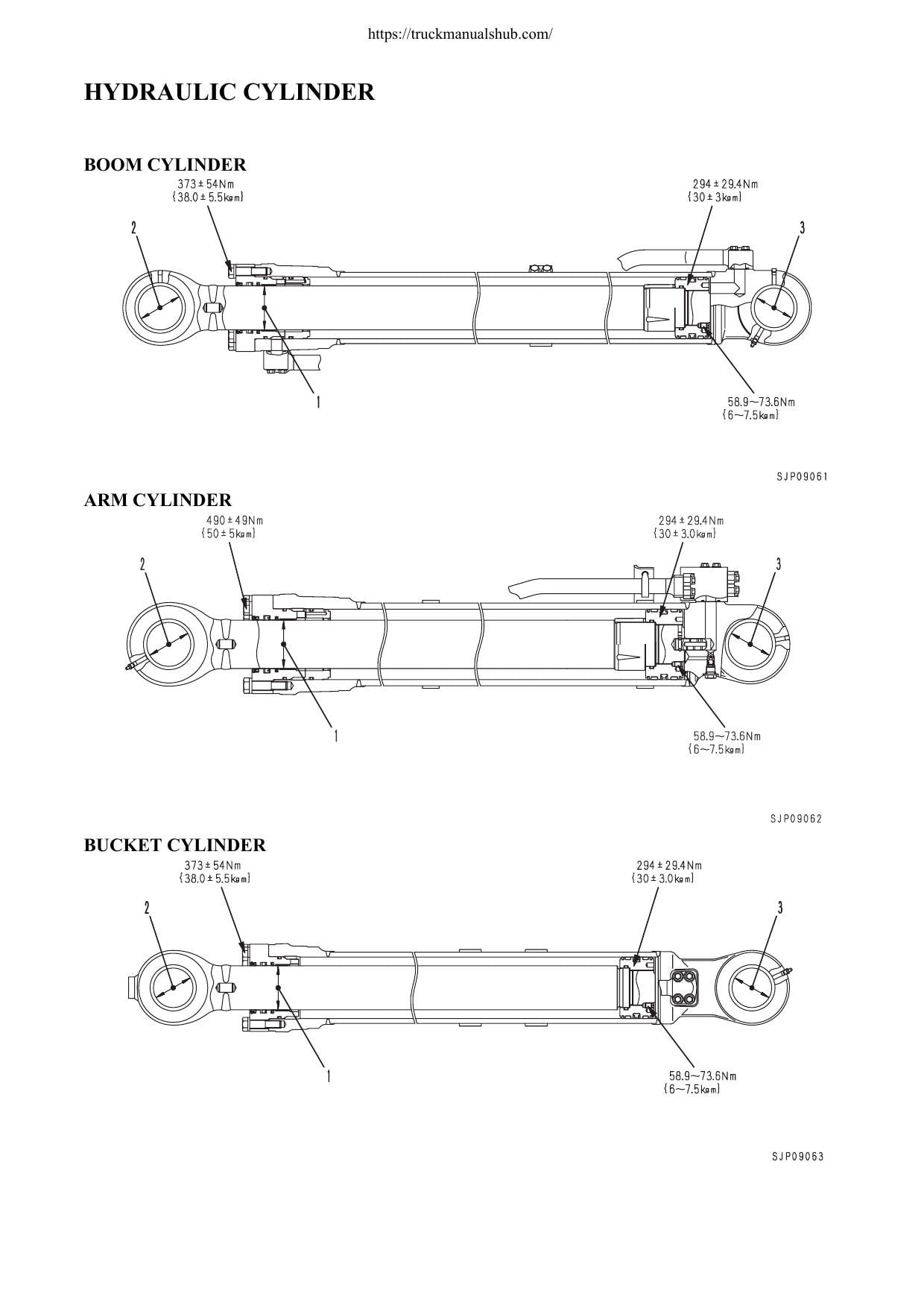 Komatsu PC340LC PC340NLC 7K Excavator Service Manual | 2002-2006 - sample page 2