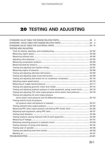 Komatsu PC340 PC340LC PC340NLC-6K Excavator Service Manual - sample page 9
