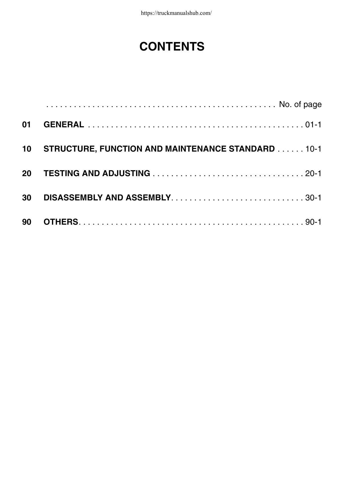 Komatsu PW180-7E0 Wheeled Excavator Service Manual | 2007-2011 - sample page 6