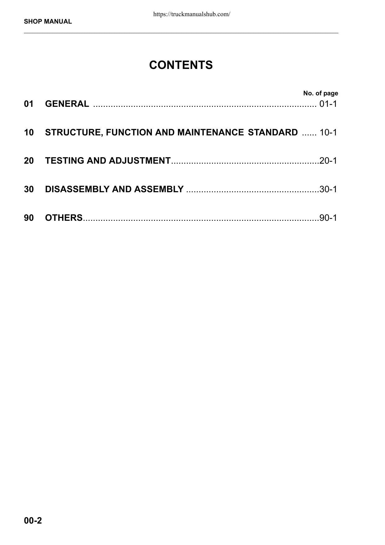 Komatsu WA320-5H Wheel Loader Service Manual | 2003-2007 - sample page 5