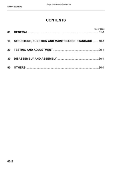 Komatsu WA320-5H Wheel Loader Service Manual | 2003-2007 - sample page 5