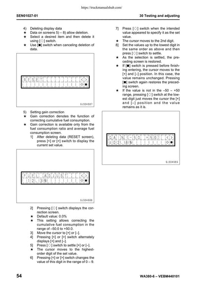 Komatsu WA380-6 Wheel Loader Service Manual | 2007-2011 - sample page 8