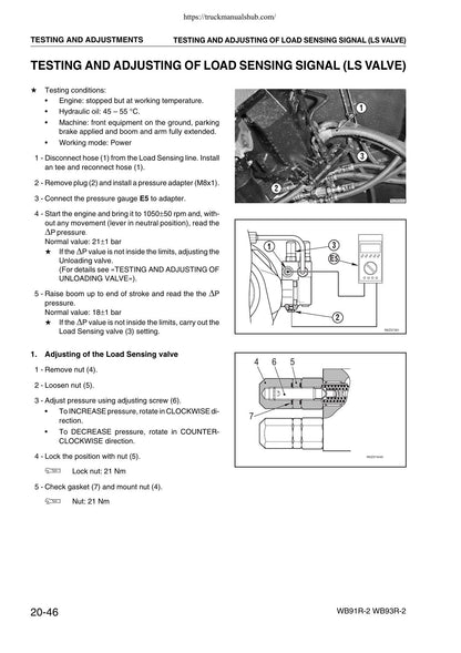 Komatsu WB91R-2 WB93R-2 Backhoe Loader Service Manual | 2000-2004 - sample page 2