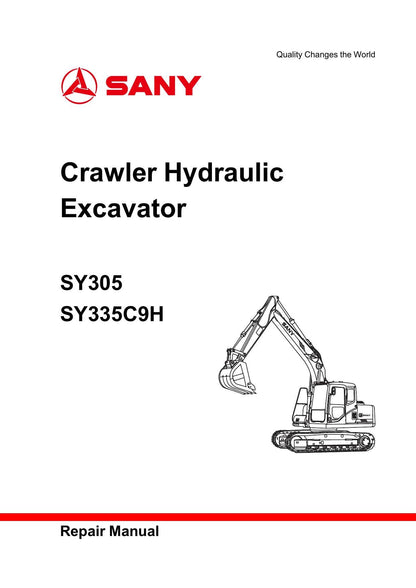 Sany SY305 SY335C9H Crawler Excavator Service Manual | 2019-2023 - sample page 1