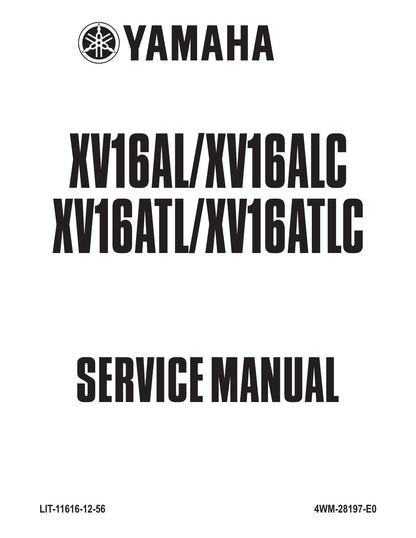 Yamaha XV16AL XV16ALC XV16ATL XV16ATLC Motorcycle Service Manual | 1998-2002 - sample page 1