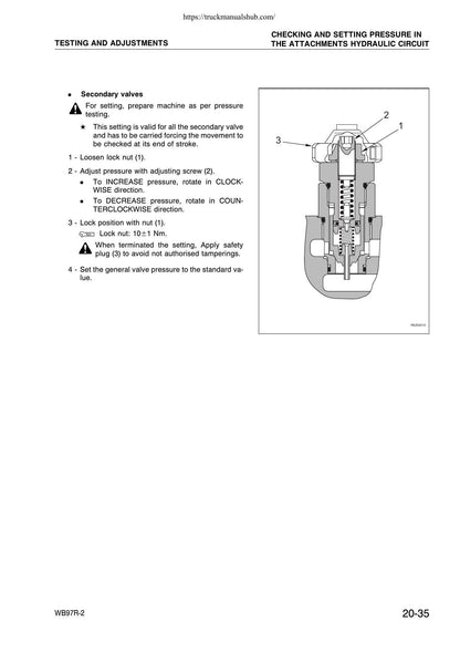 Komatsu WB97R-2 Backhoe Loader Service Manual | 2007-2011 - sample page 2