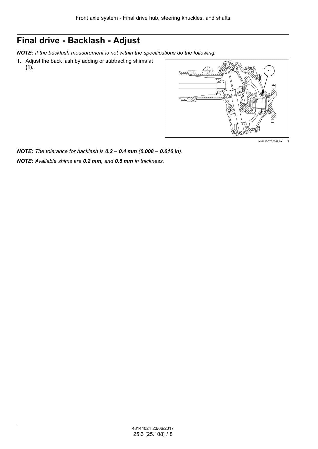 New Holland Workmaster 35 40 Compact Tractor Service Manual | 2017-2021 - sample page 4