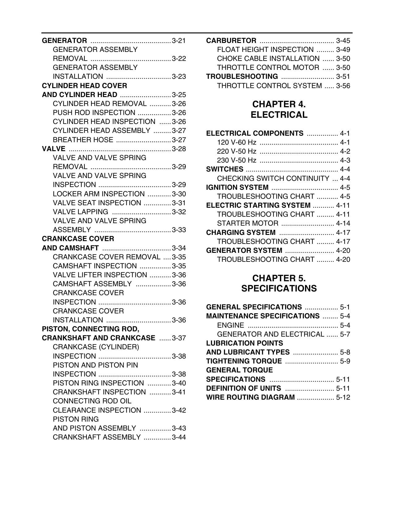 Yamaha EF3000ISE Generator Service Manual | 2002-2006 - sample page 8