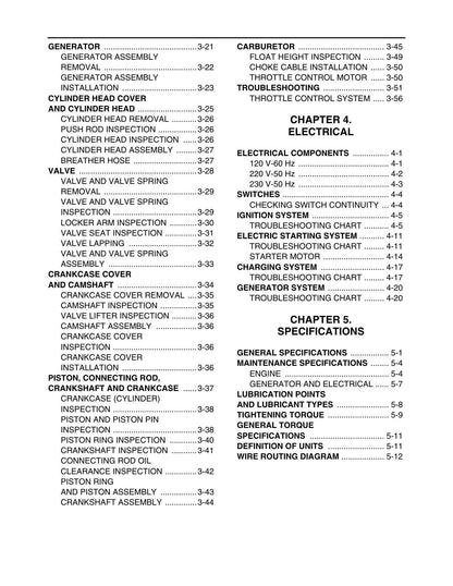 Yamaha EF3000ISE Generator Service Manual | 2002-2006 - sample page 8