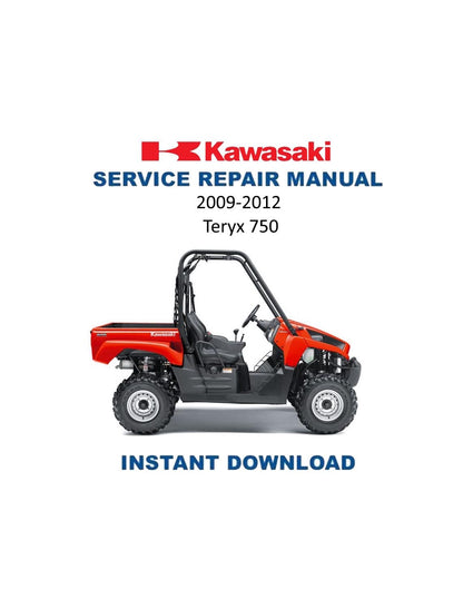 Kawasaki Teryx 750 UTV Service Manual | 2009-2012 - Service Manual PDF Instant Download