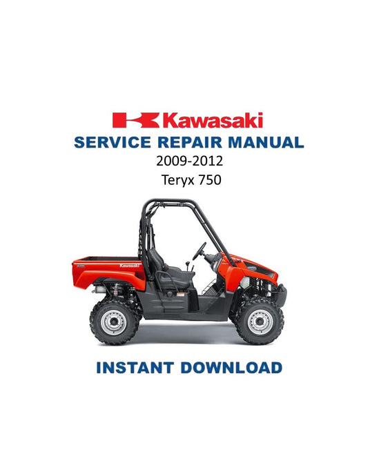 Kawasaki Teryx 750 UTV Service Manual | 2009-2012 - Service Manual PDF Instant Download