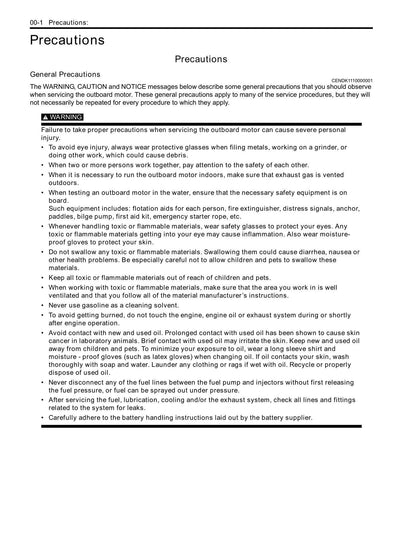 Suzuki DF15A DF20A Outboard Service Manual | 2012-2016 - sample page 5