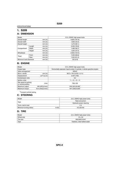 Subaru S209 WRX STI Motorcycle Service Manual | 2019-2023 - sample page 6