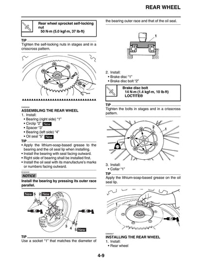 Yamaha YZ250FX Dirt Bike Motorcycle Service Manual | 2019-2023 - sample page 2