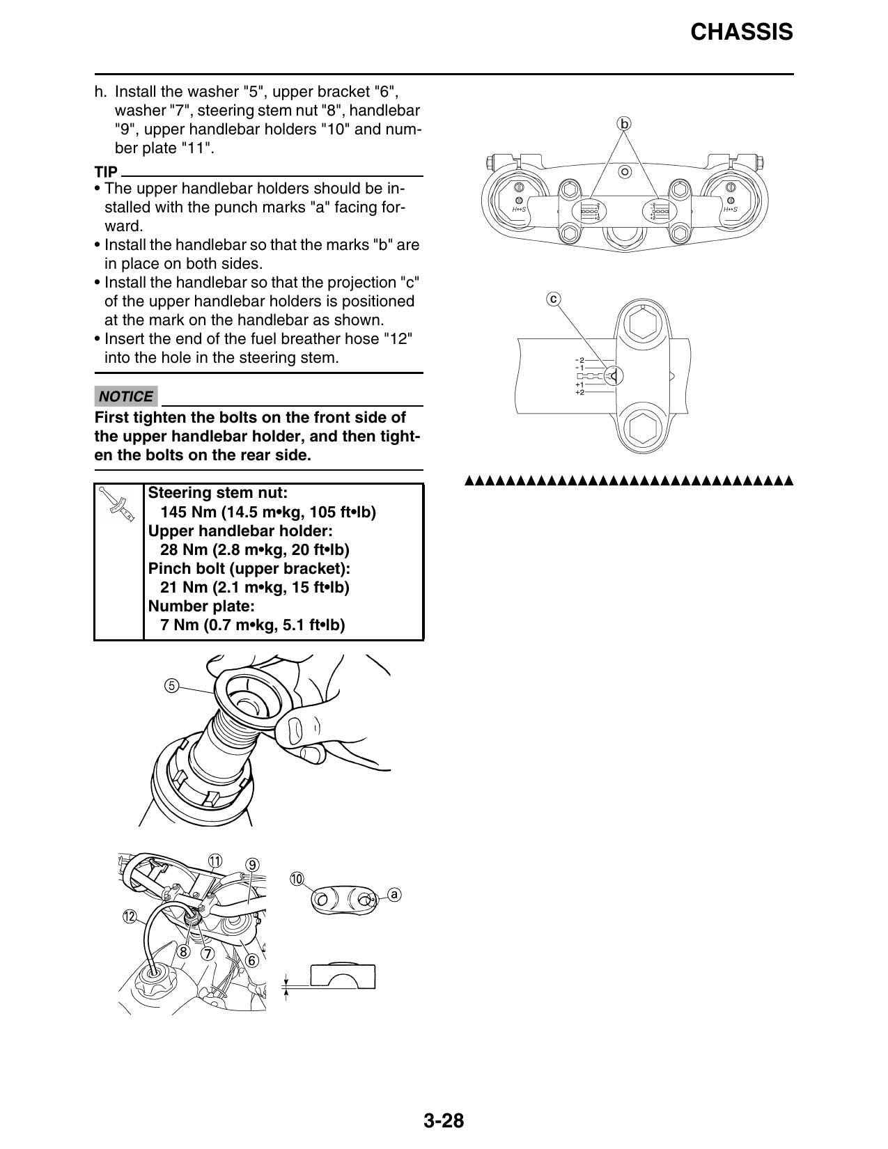 Yamaha YZ125 Motorcycle Service Manual | 2019-2023 - sample page 2