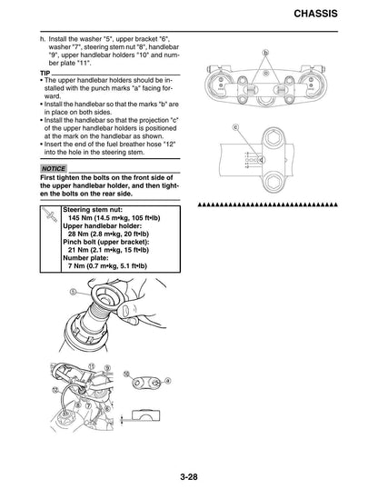 Yamaha YZ125 Motorcycle Service Manual | 2019-2023 - sample page 2