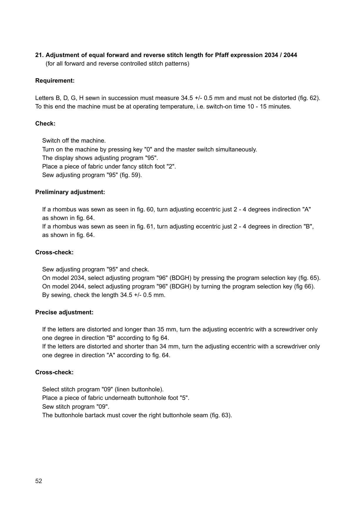 PFAFF Expression 2014 2024 2034 2044 Sewing Machine Service Manual | 2002-2006 - sample page 8