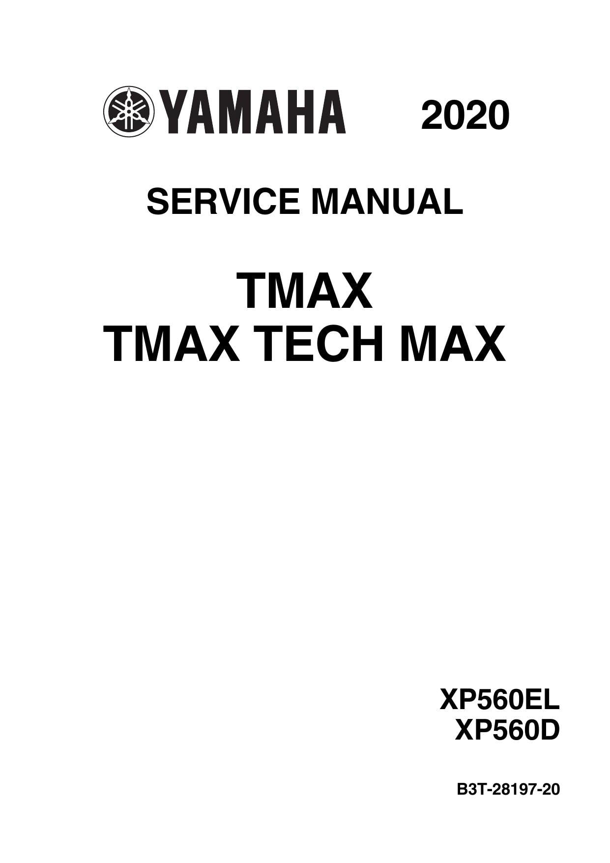 Yamaha TMAX Tech Max 560 Scooter Service Manual | 2020-2024 - sample page 2