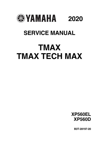 Yamaha TMAX Tech Max 560 Scooter Service Manual | 2020-2024 - sample page 2