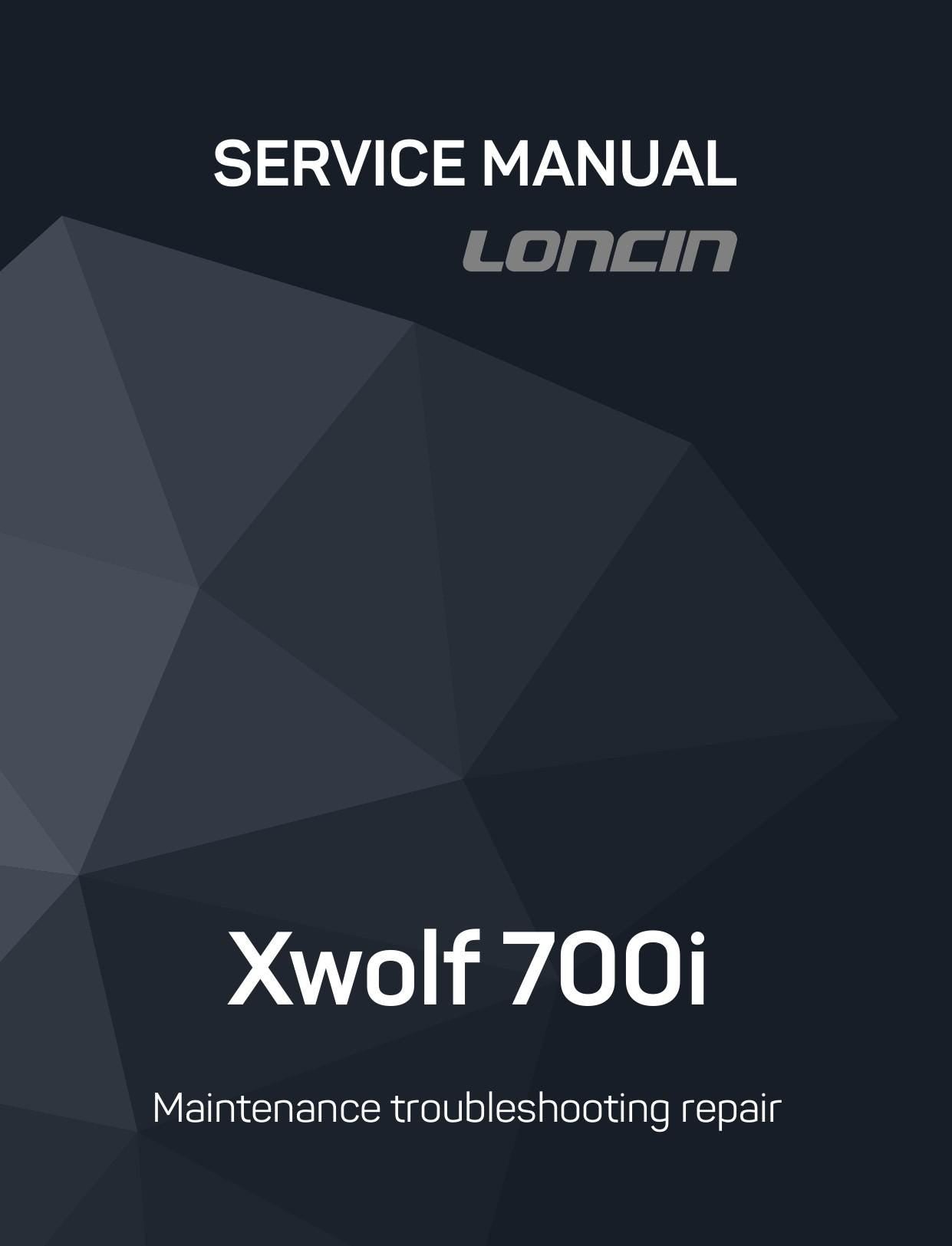 Loncin Xwolf 700I UTV Service Manual | 2022-2026 - sample page 1
