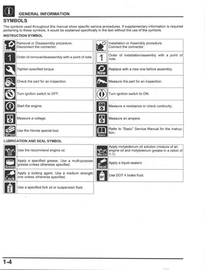 Honda CRF300L Motorcycle Service Manual | 2021-2025 - sample page 9