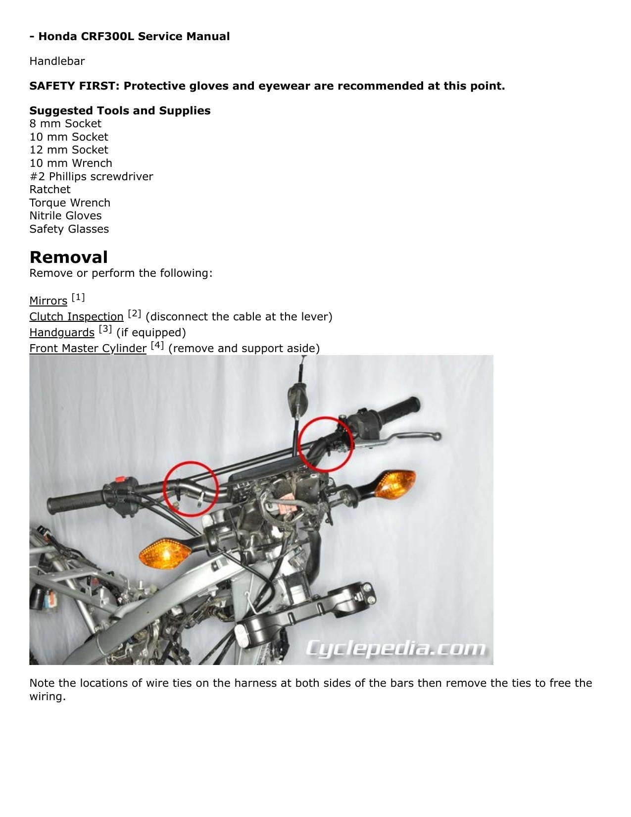 Honda CRF300L Rally Motorcycle Service Manual | 2021-2024 - sample page 4