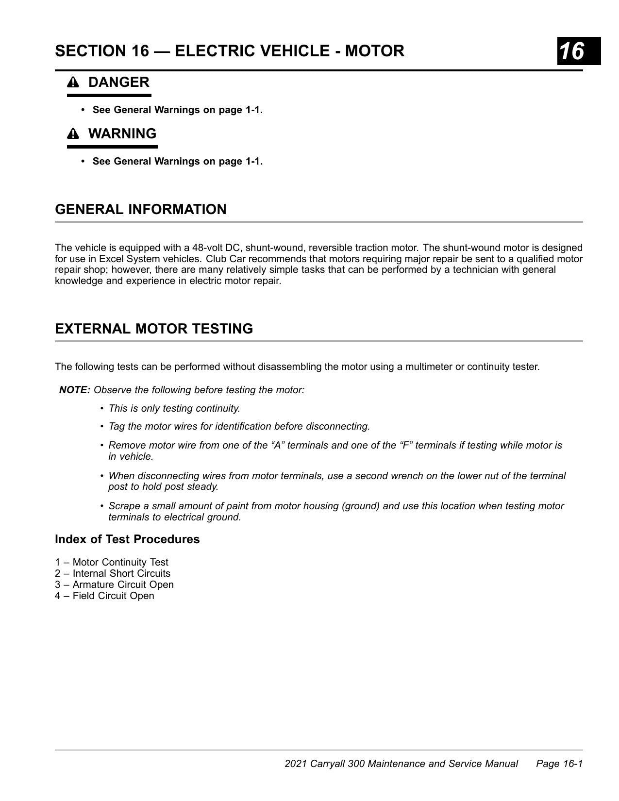 Club Car Carryall 300 Golf Cart Service Manual | 2021-2025 - sample page 9