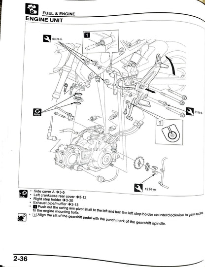 Honda Grom 125 Motorcycle Service Manual | 2022-2026 - sample page 3