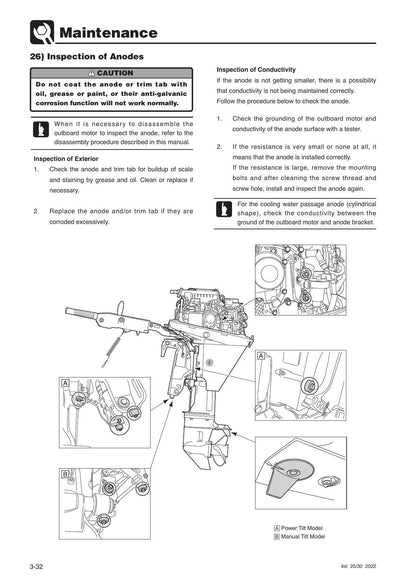 Tohatsu MFS25 MFS30 4 Stroke Outboard Service Manual | 2022-2026 - sample page 3
