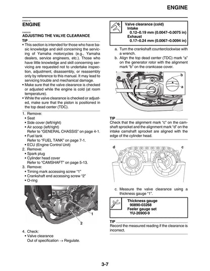 Yamaha WR250F Motorcycle Service Manual | 2022-2026 - sample page 1