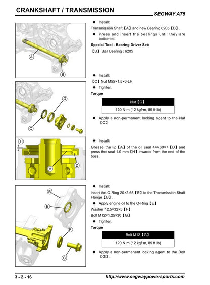 Segway AT5 450 ATV Service Manual | 2023-2026 - sample page 3